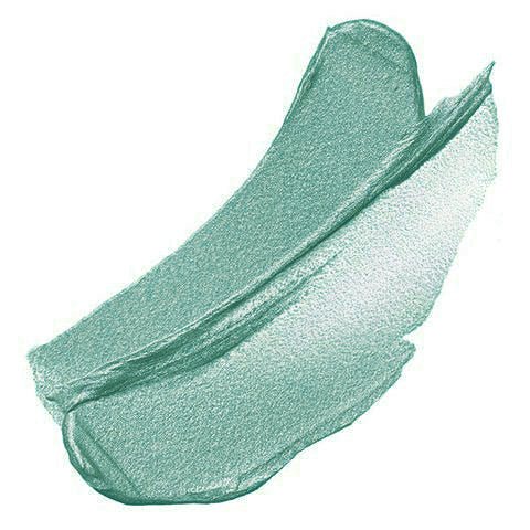 Teal liquid eyeshadow swatch with bright shimmer
