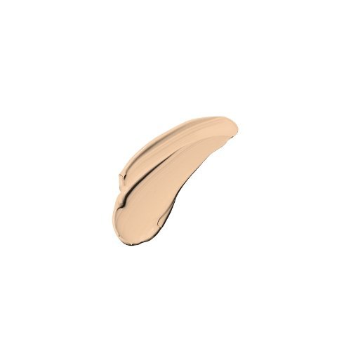 Light tan liquid concealer swatch with smooth rounded edges
