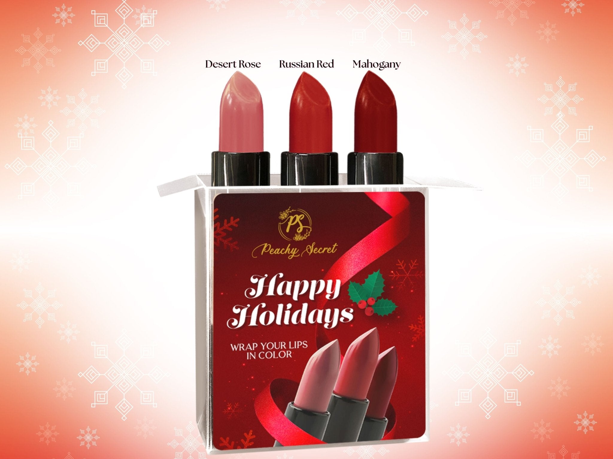 Holiday Lipstick Collection - Peachy Secret