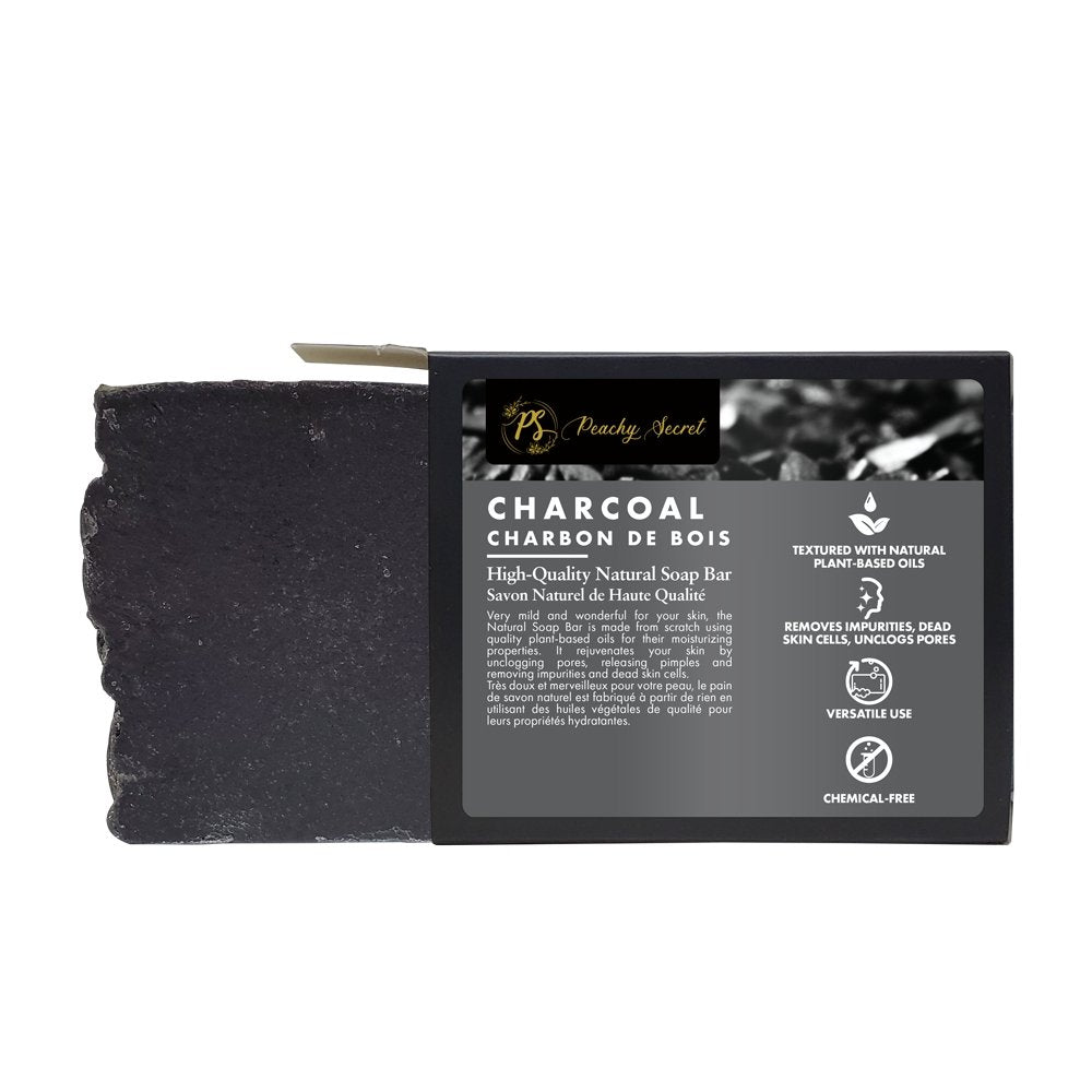 Charcoal Natural Soap - Peachy Secret