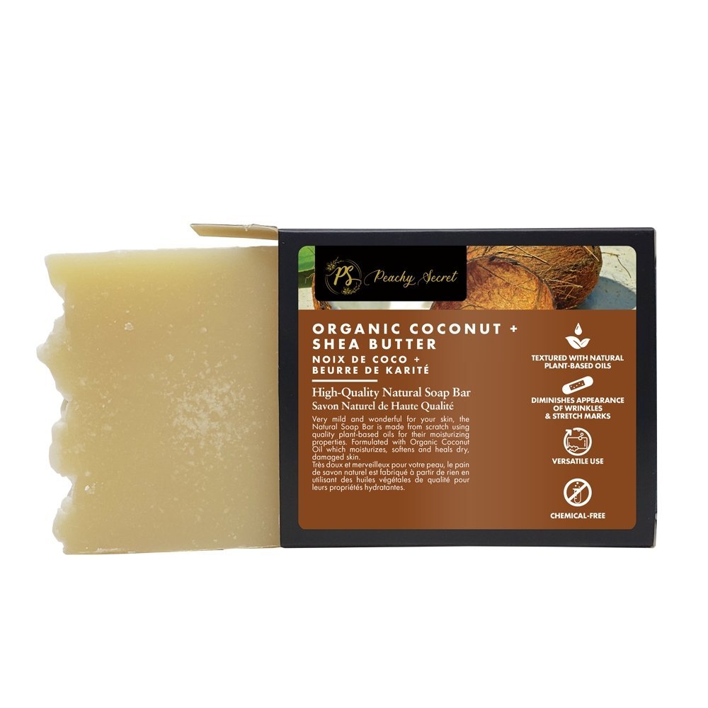 Coconut & Shea Butter Natural Soap - Peachy Secret