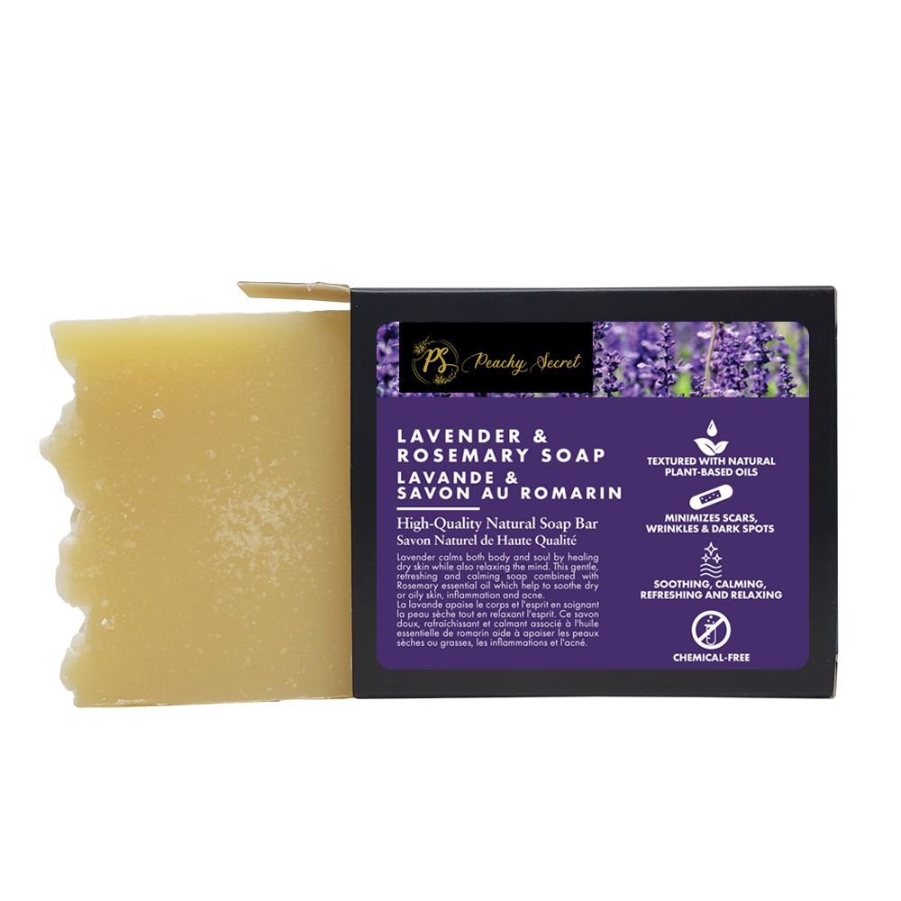 Lavender & Rosemary Natural Soap - Peachy Secret