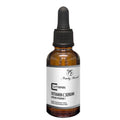 Peachy Secret Vitamin C facial serum bottle with amber dropper
